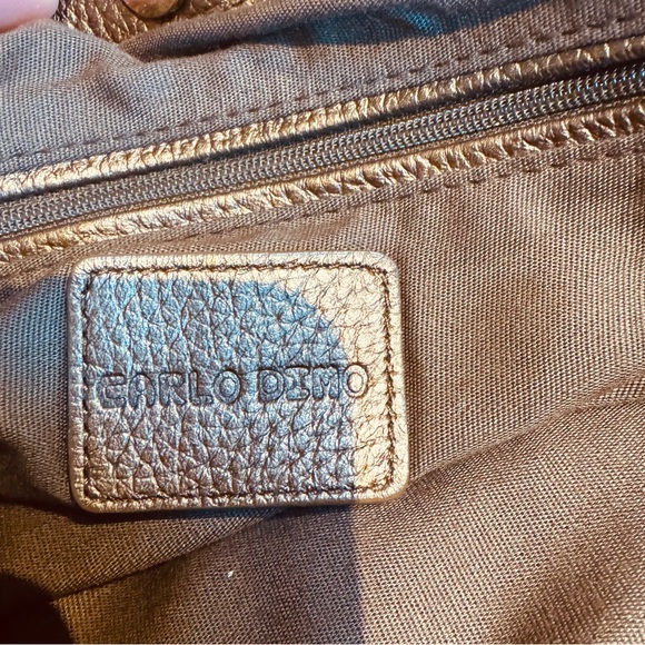🆕 CARLO DIMO VINTAGE METALLIC HANDBAG - Picture 8 of 16